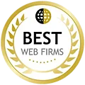 BestWebFirms top-tier web development agency badge — Digital Heroes