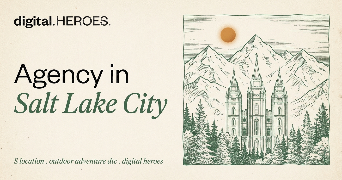 Editorial Salt Lake City scene with the Salt Lake Temple spires and Wasatch Range silhouette